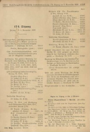 174. Sitzung. Freitag den 5. November 1920