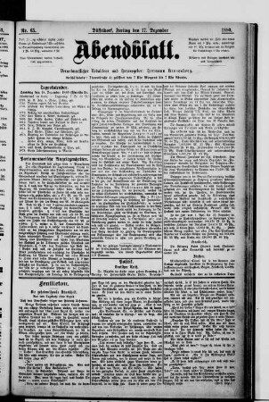 Abendblatt