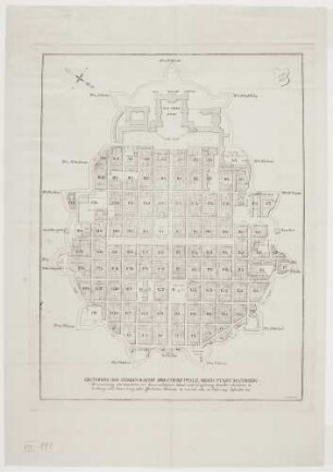 Plan der Residenzstadt Mannheim