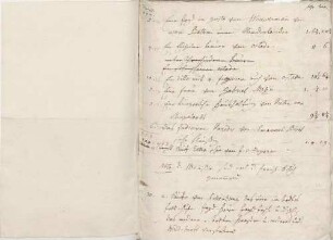 Auflistung von Gemälden und deren Preisen von Karoline Luises Hand.