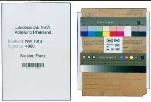 Entnazifizierung Franz Niesen , geb. 09.07.1896 (Geschaeftsfuehrer)