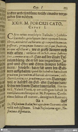 XXIV. M. Porcius Cato