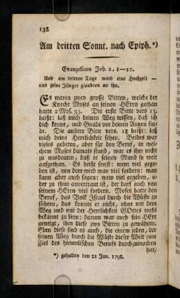 138-147, Am dritten Sonnt. nach Epiph.