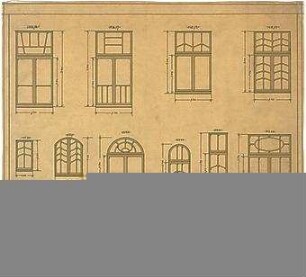 Billing, Hermann; Karlsruhe, Nördl. Hildapromenade 3/ Maximiliansstraße; Villa von Schwedler (Villa Billing) - Glasarbeiten (Ansicht)