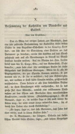 181-190 Versammlung der Katholiken von Manchester und Salford : aus dem Englischen