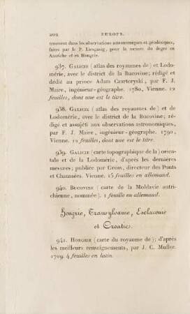 Hongrie, Transylvanie, Esclavonie et Croatie