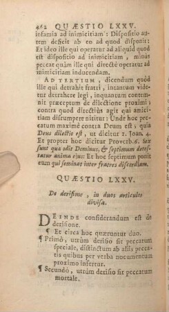 Quaestio LXXV. De derisione, in duos articulos divisa.
