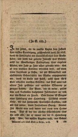Mannichfaltigkeiten aus der fränkischen Erdbeschreibung und Geschichte : zur Unterhaltung für Liebhaber. 2. 1808.- - 188 S.