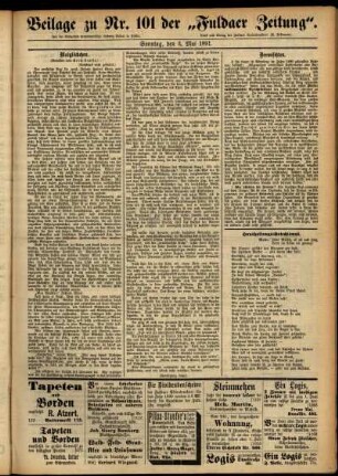 Zweite Ausgabe vom Sonntag, den 03. Mai 1891.