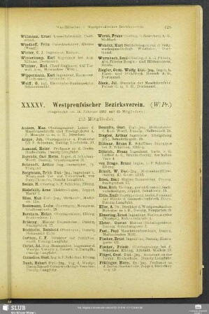 XXXXV. Westpreußischer Bezirksverein.