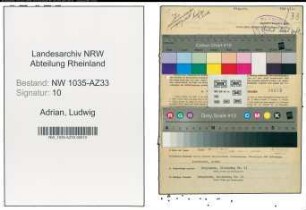 Entnazifizierung Ludwig Adrian , geb. 16.04.1904 (Hauer)
