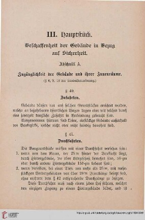 Abschnitt A: Zugänglichkeit der Gebäude und ihrer Innenräume