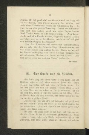 91. Der Knabe und die Mücken.