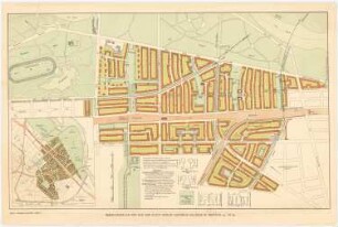 Bebauungsplan Berlin-Treptow: Grund- und Lageplan, Übersichtsplan, Straßenprofile (wie Inv.Nr. 20673)