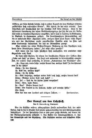 Der Kampf um den Lehrstoff