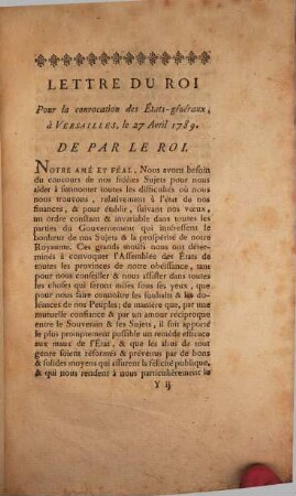 Lettre du roi pour le Pays de Comminges