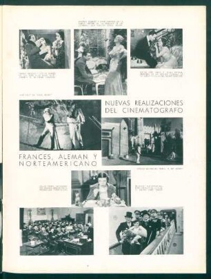 Nuevas realizaciones del cinematógrafo francés, alemán y norteamericano
