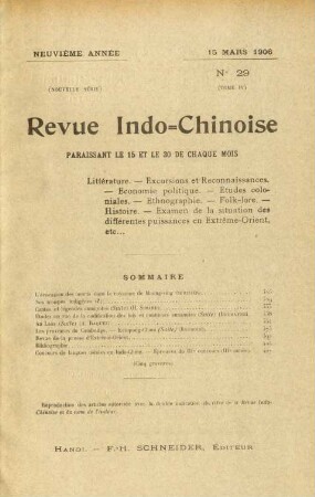 15 Mars 1906. No 29