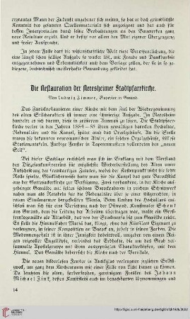 44: Die Restauration der Meresheimer Stadtpfarrkirche