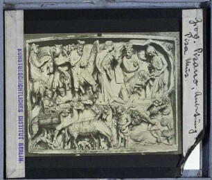 Pisa, Dom,Pisa, Dom, Kanzel von Giovanni Pisano : Anbetung der Heiligen Drei Könige