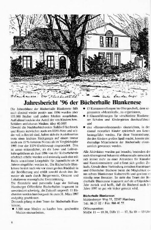 Jahresbericht '96 der Bücherhalle Blankenese