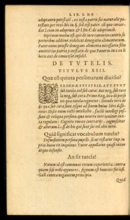 De Tutelis. Titulus XIII.