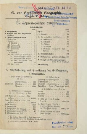 A. Wiederholung und Erweiterung der Größenwerte