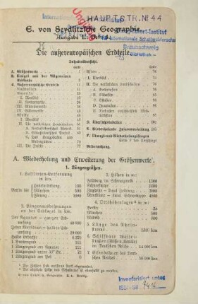 A. Wiederholung und Erweiterung der Größenwerte