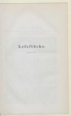 Lesestücke