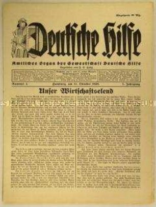 Wochenzeitung der konservativen "Gewerkschaft Deutsche Hilfe"