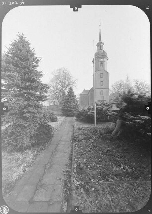 Niederau-Gröbern. Pfarrkirche (1686-1689). Ansicht von Westen