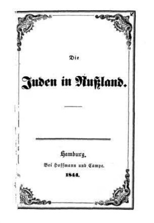 Die Juden in Rußland / [Verf.[[Elektronische Ressource]] : Louis Simon]