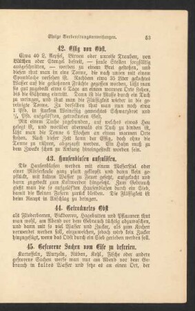 42. Essig von Obst.