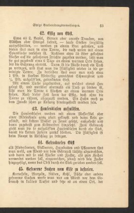 42. Essig von Obst.