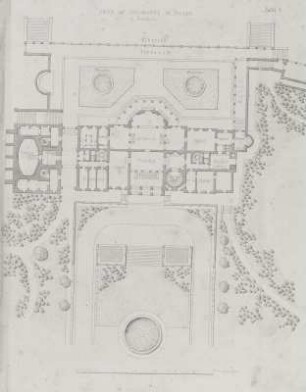 Schloß auf Albrechtsberg bei Dresden, 1. Geschoß. Tafel 6