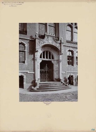 Eisenbahndirektion, Münster: Ansicht Portal