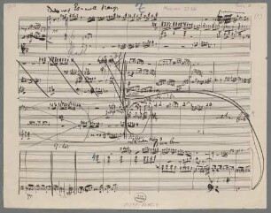 Sinfonie Nr. 4 . Skizzen - BSB Mus.ms. 22733