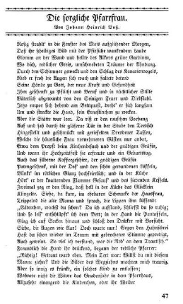 Die sorgliche Pfarrfrau