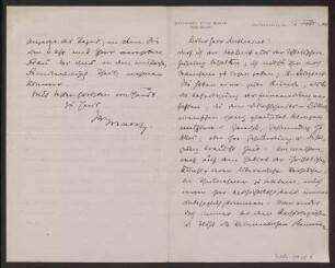 Schreiben an Hermann Muthesius (Brief)