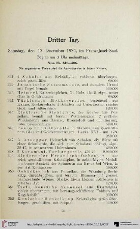 Dritter Tag (Nr. 341-486)