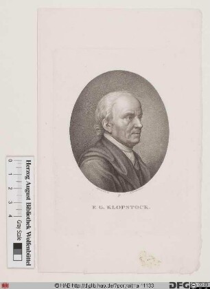 Bildnis Friedrich Gottlieb Klopstock