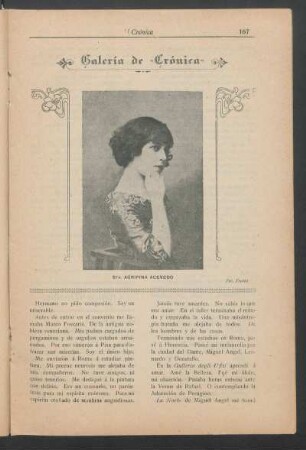 [Retrato de] Sta. Agripina Acevedo