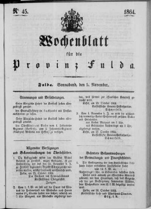 Nr. 45, Ausgabe vom 5. November 1864 [S. 766/767 fehlt]