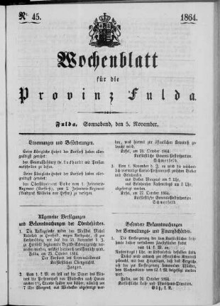 Nr. 45, Ausgabe vom 5. November 1864 [S. 766/767 fehlt]
