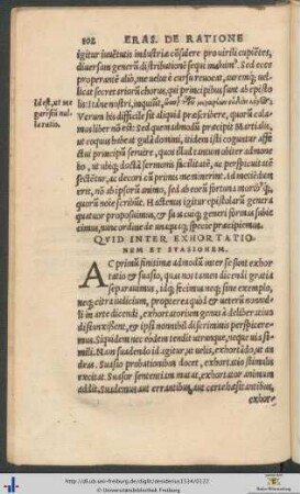 Quid Inter Exhorationem Et Suasionem