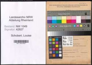 Entnazifizierung Louise Schobert , geb. 06.09.1884 ()
