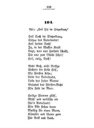 104. Mel.: "Heil Dir im Siegerkranz"