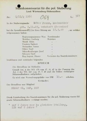 Weber, Franz
