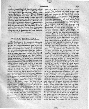 Oeffentliche Erziehungsanstalten.