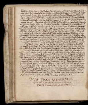 Via sicca mineralis: Thesaurus Thesaurorum ... A. Augurelli